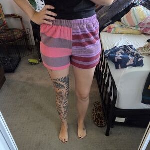 Striped Pink Women's Shorts